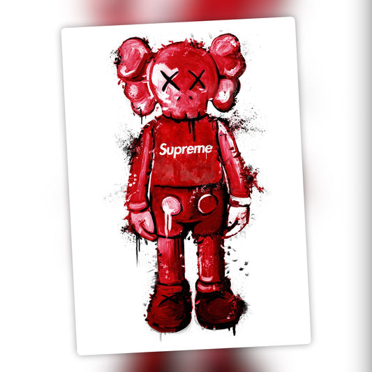 KAWS Supreme Red