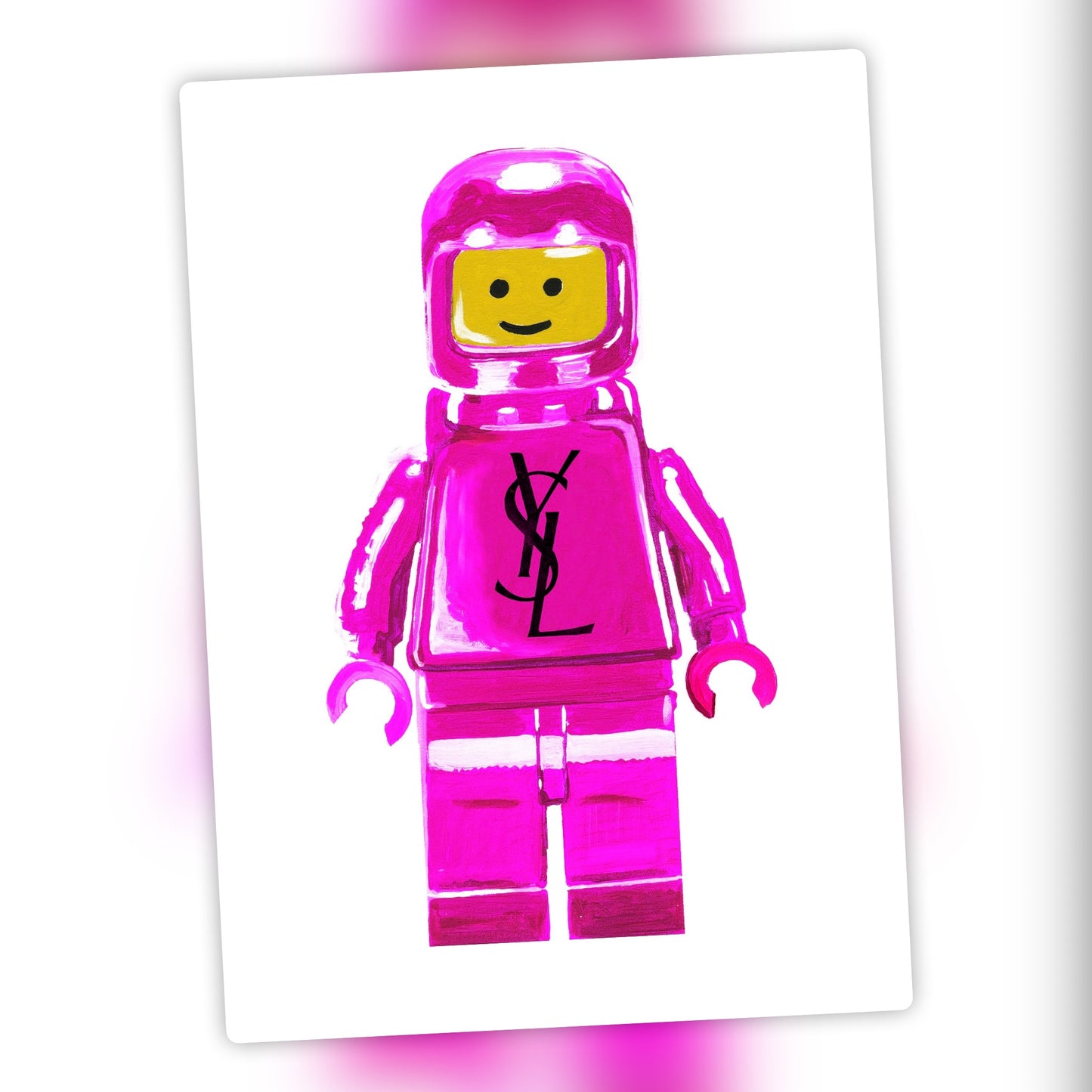 YSL Lego Hot Pink