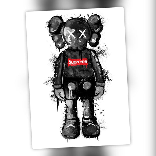 KAWS Supreme Black